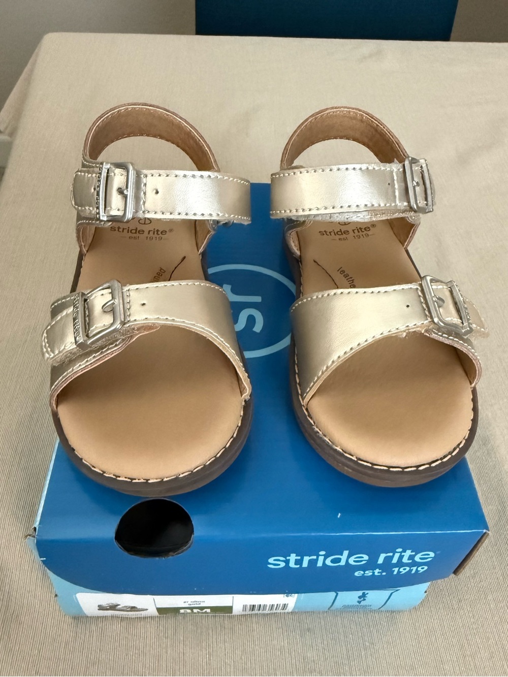 Stride Rite Alina Gold Sandals